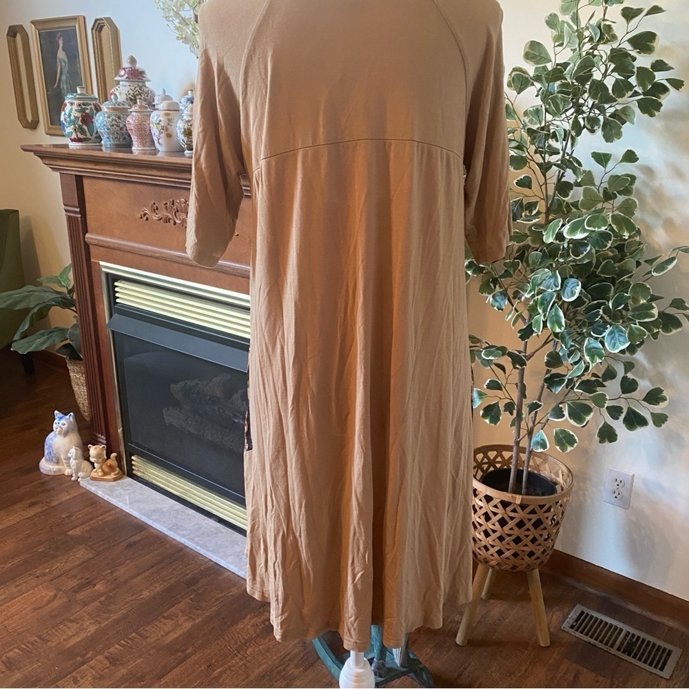 Umgee • Tan & Black Boho Long Tunic Top • Size S • EUC - Picture 5 of 7